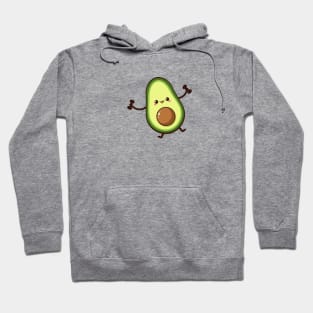 Cute half avocado with dumbbells Hoodie